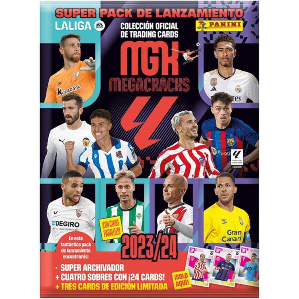 Panini colecciona d.equipo Megapack Megacraks Liga 2023-2024 vista frontal