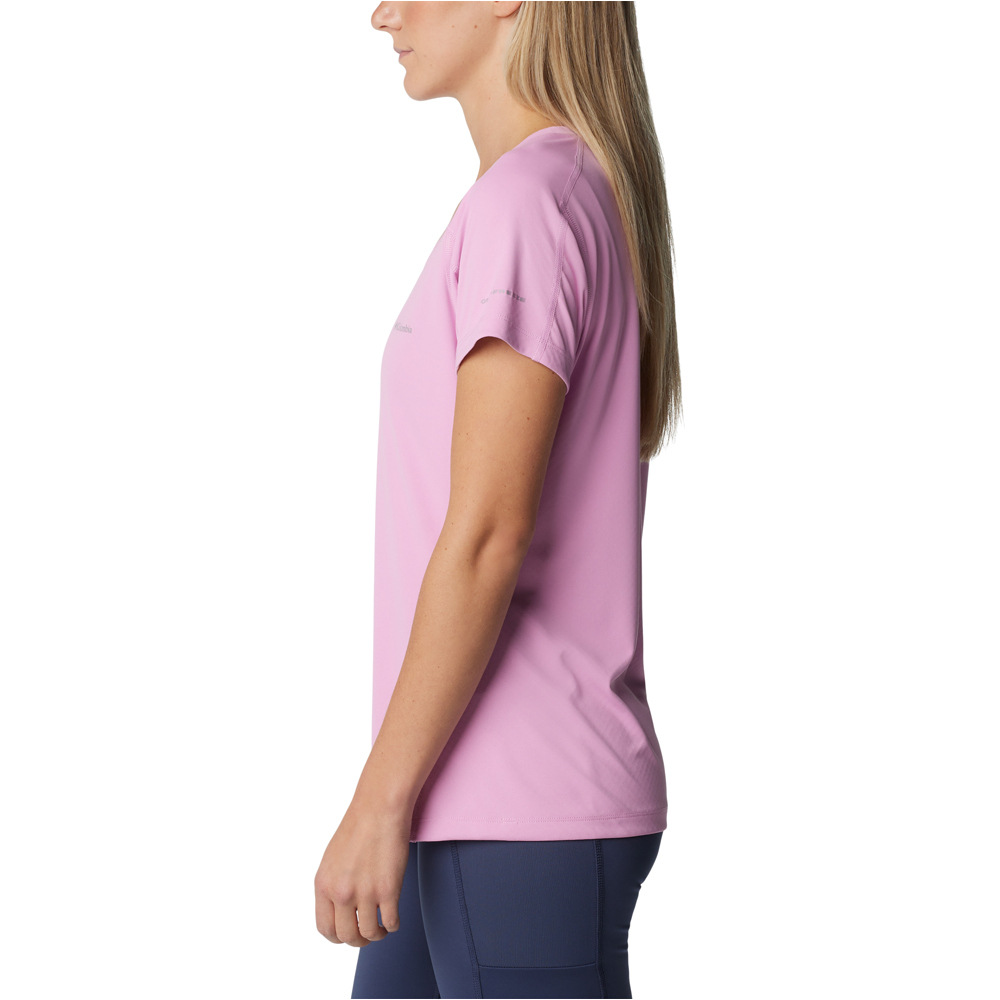 Columbia camiseta montaña manga corta mujer Zero Rules Short Sleeve Shirt vista detalle
