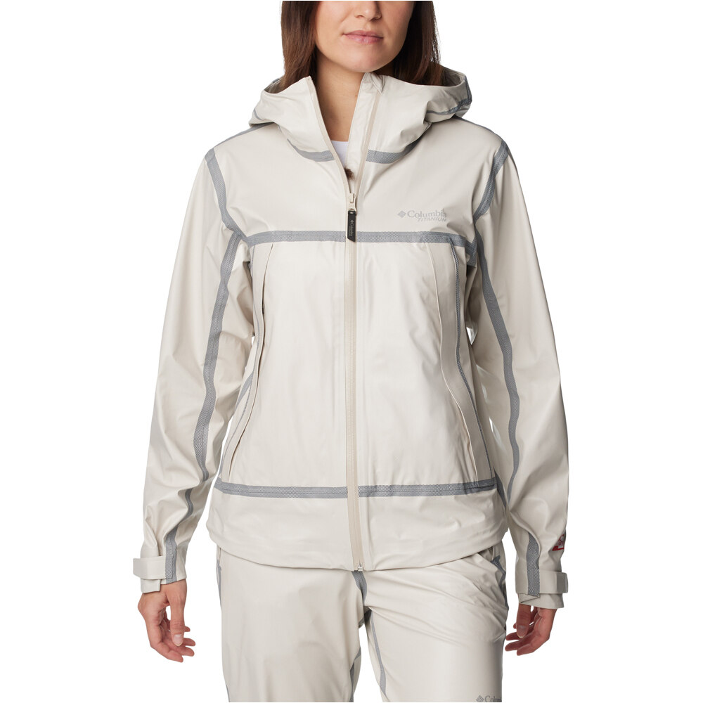 Outdry extreme wyldwood chaqueta impermeable mujer Gris (M)