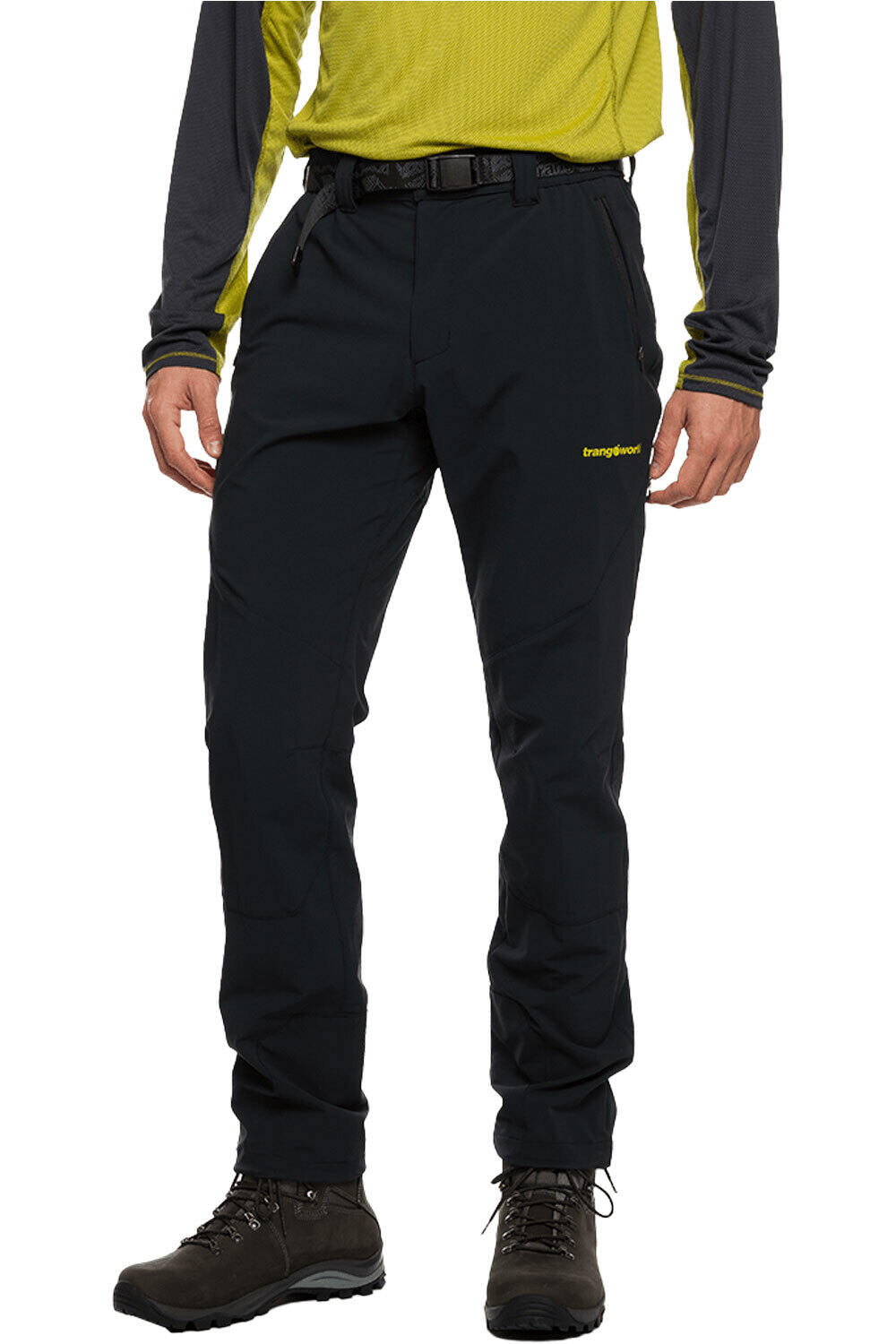 Muley pantalón montaña hombre Negro (XL)