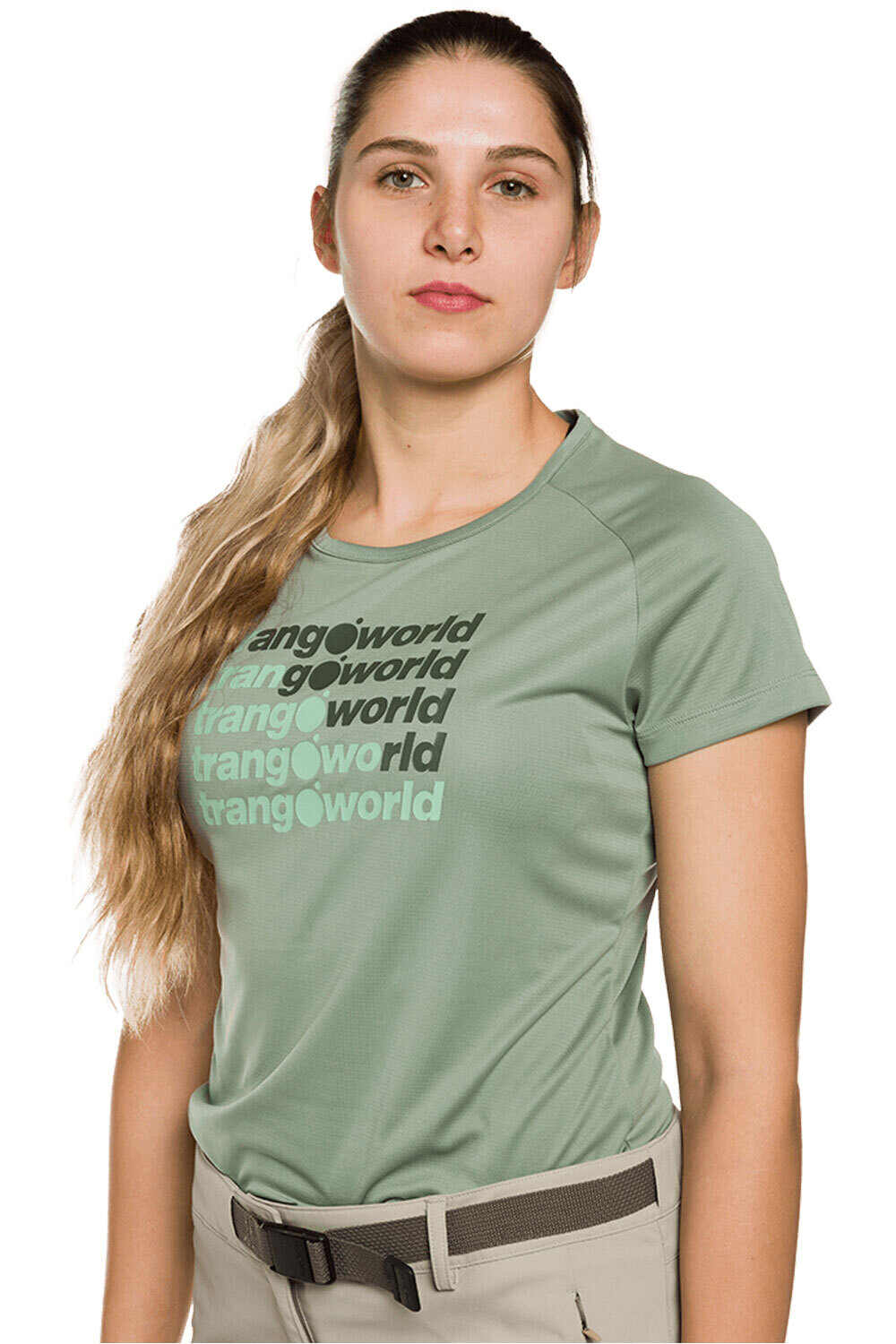 Trango camiseta montaña manga corta mujer CAMISETA OHRID vista frontal
