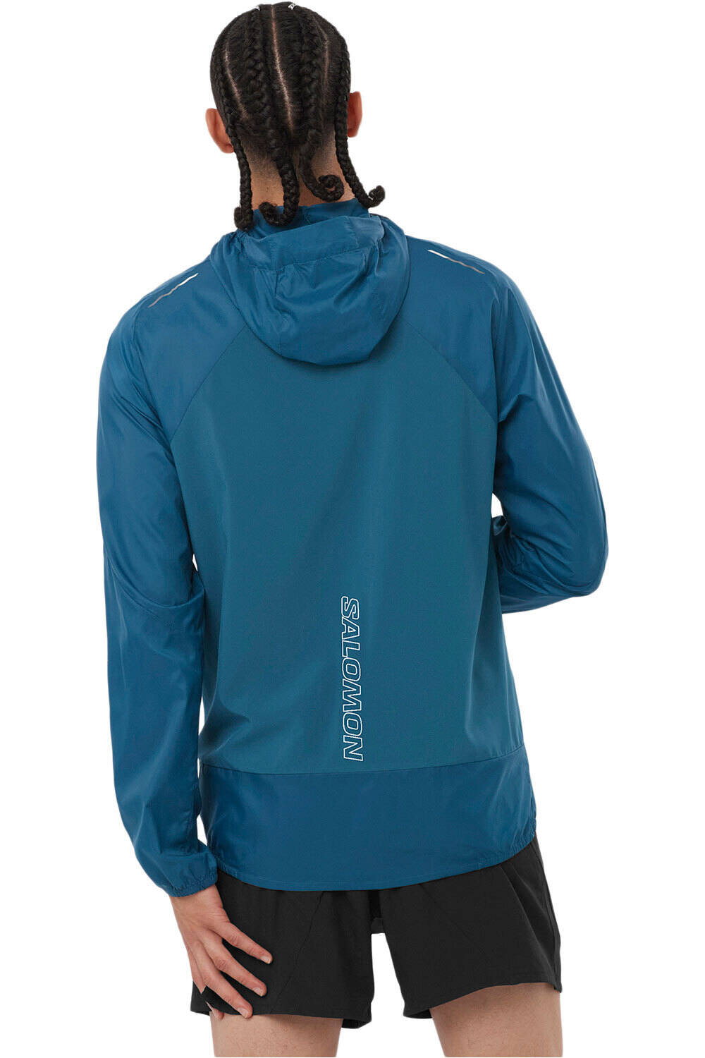 Salomon CHAQUETA TRAIL RUNNING HOMBRE BONATTI CROSS FZ HD M vista trasera