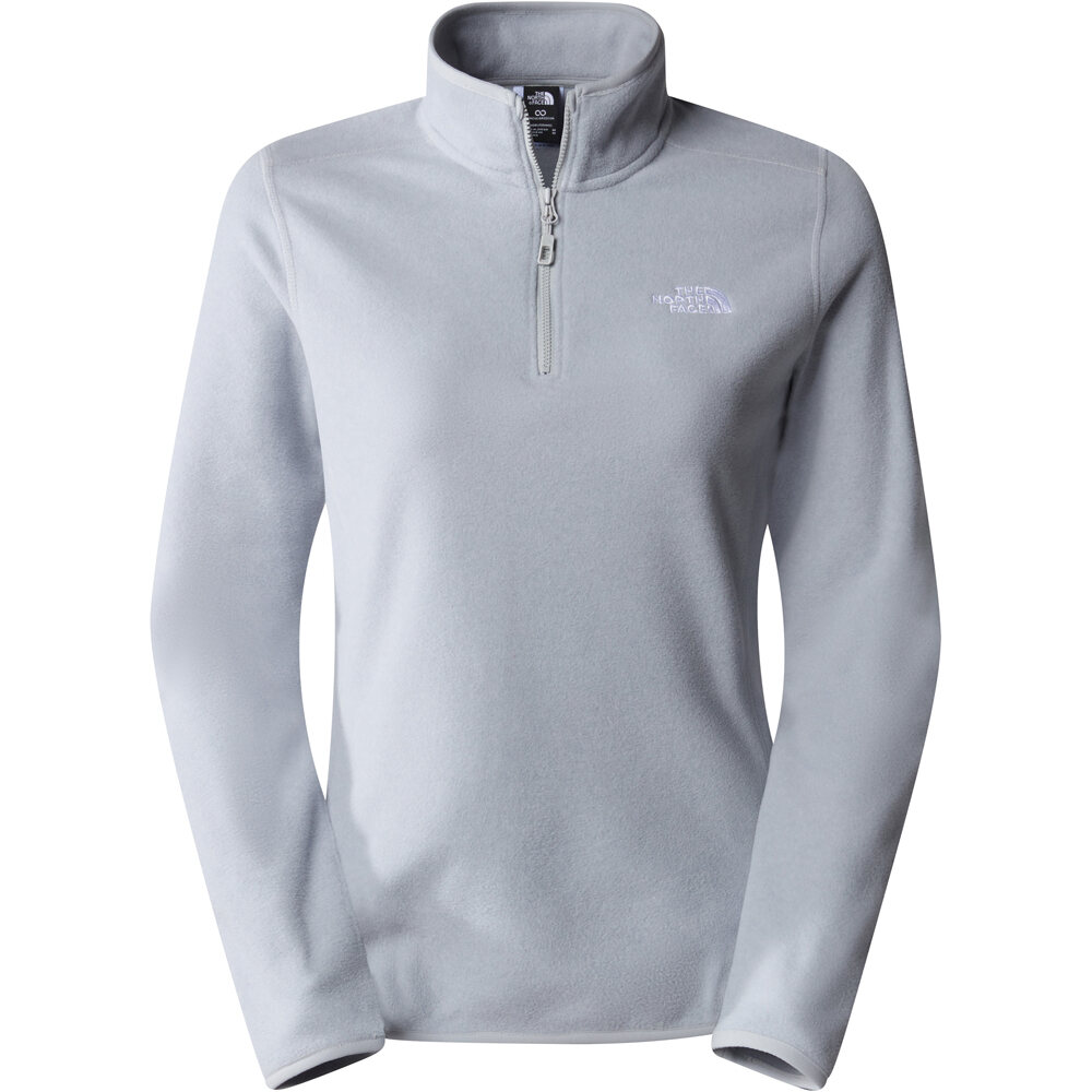 The North Face forro polar mujer W 100 GLACIER 1/4 ZIP - EU vista frontal