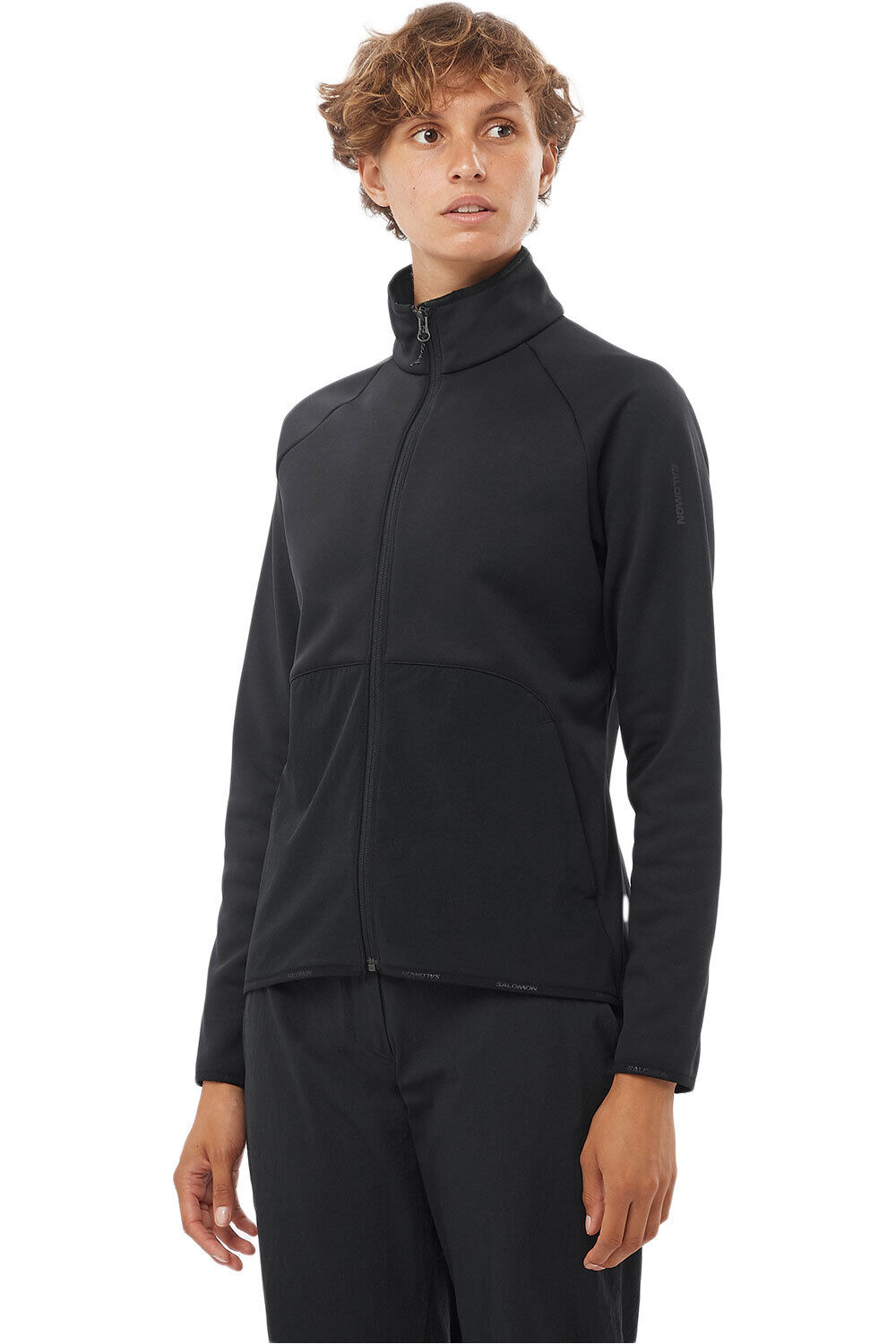 Essential warm hd mid forro polar mujer Negro (L)