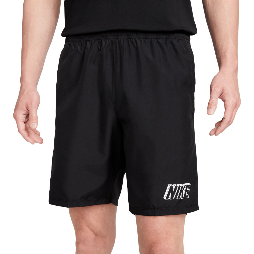 Dri-fit academy bermudas hombre Negro (L)