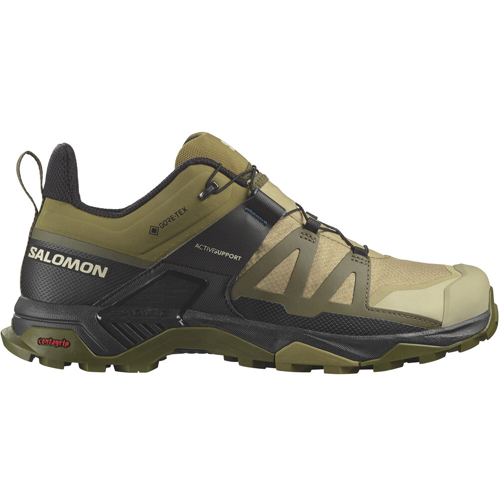 Salomon zapatilla trekking hombre X ULTRA 4 GTX lateral exterior