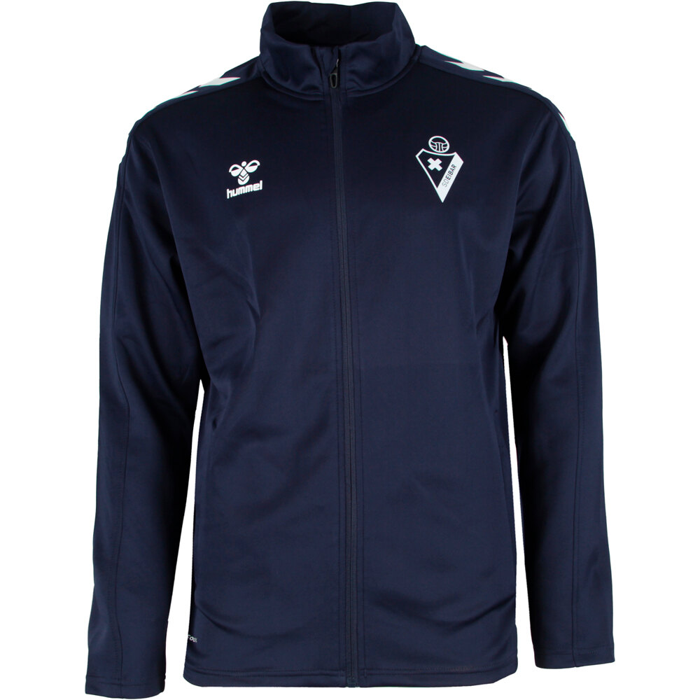 Eibar sudadera entrenamiento fútbol EIBAR 24 POLY ZIP SWEAT vista frontal