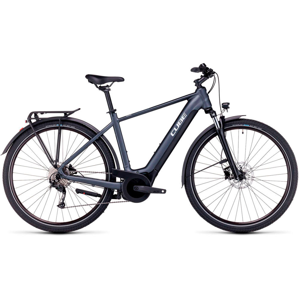 Cube bicicleta paseo Touring Hybrid ONE 625 grey�n�white vista frontal