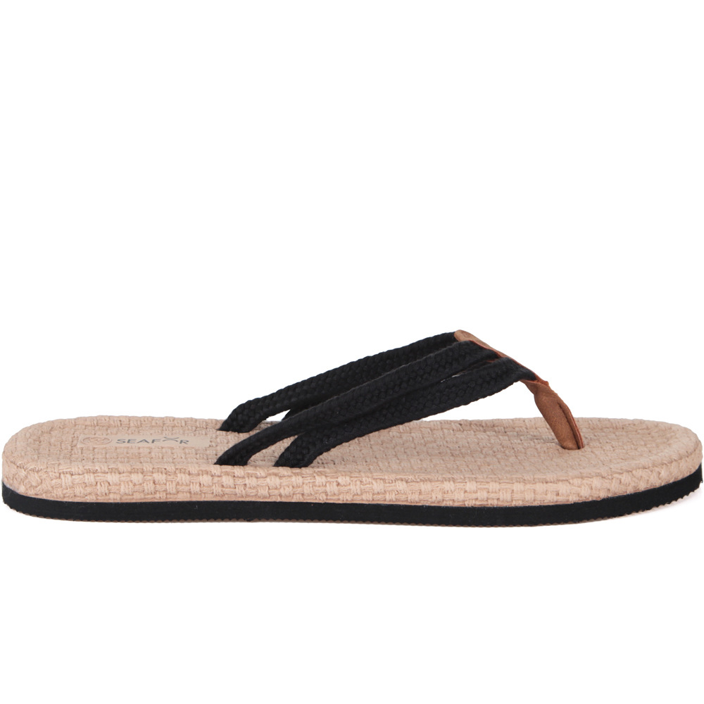 Tiras ss24 chanclas mujer Negro (40)