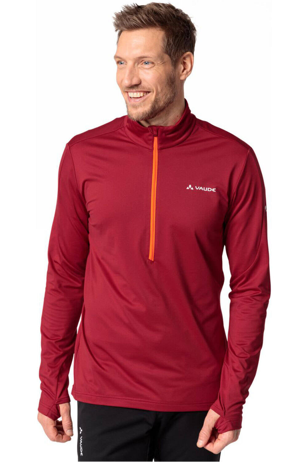 Livigno halfzip ii forro polar hombre Rojo (L)