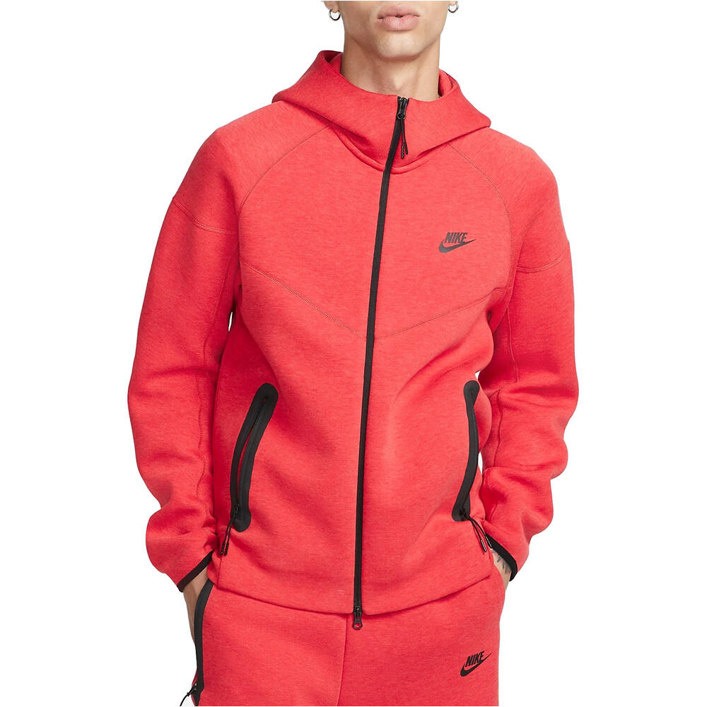 Sportswear tech fleece windrunner sudadera hombre Rojo (S)