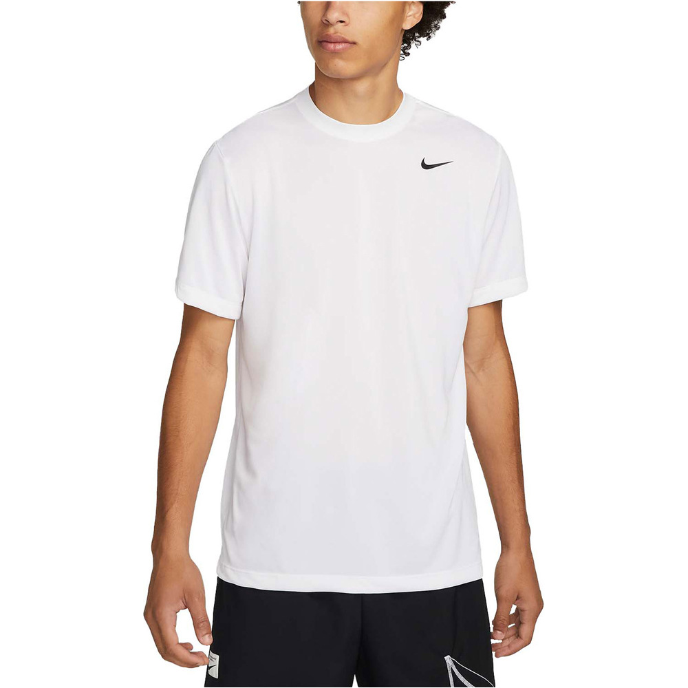 Dri-fit camiseta manga corta hombre Blanco (L)