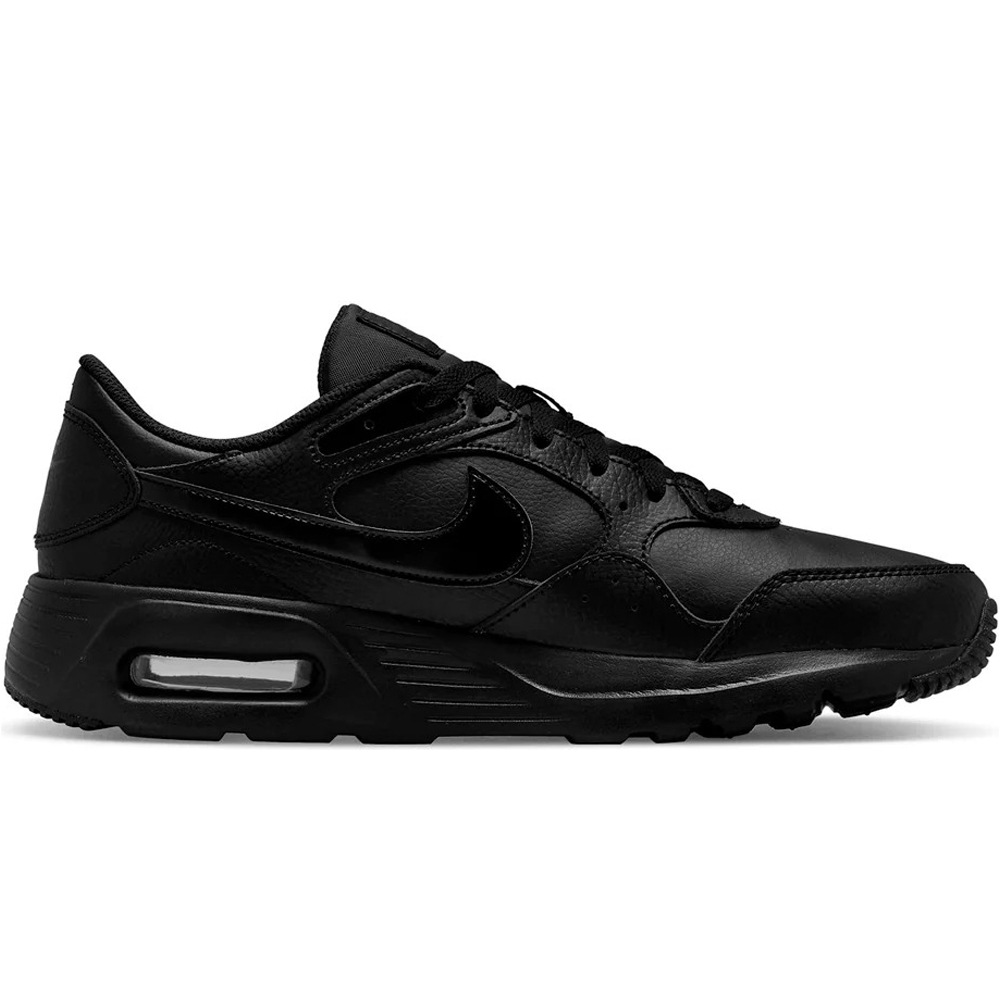 Air max sc leather zapatilla moda hombre Negro (39)