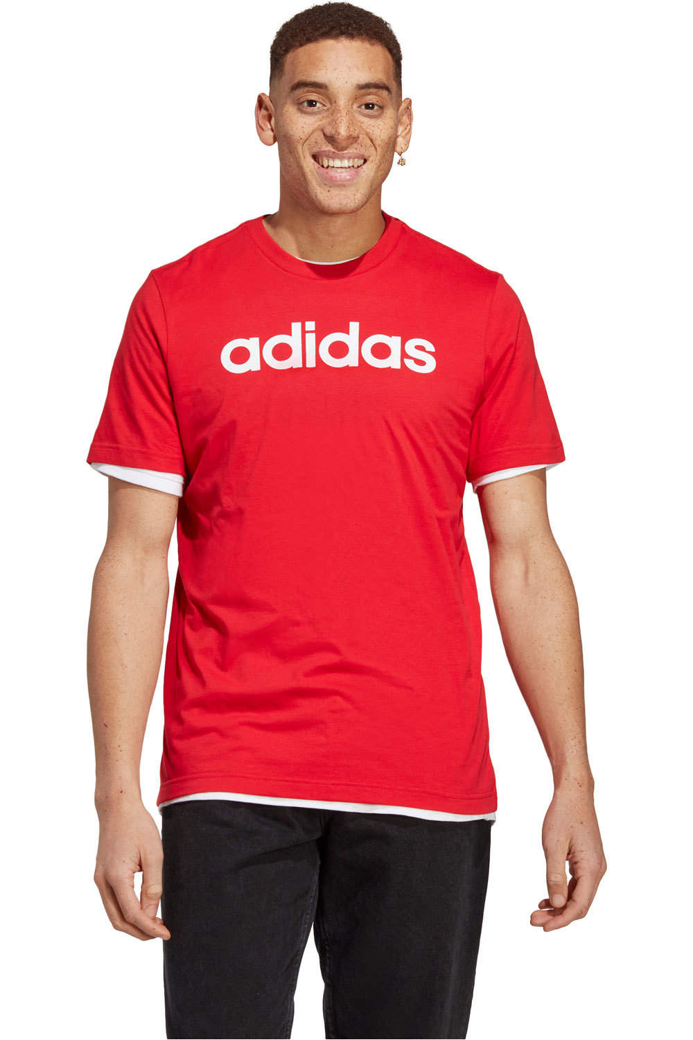 adidas camiseta manga corta hombre M LIN SJ T vista frontal