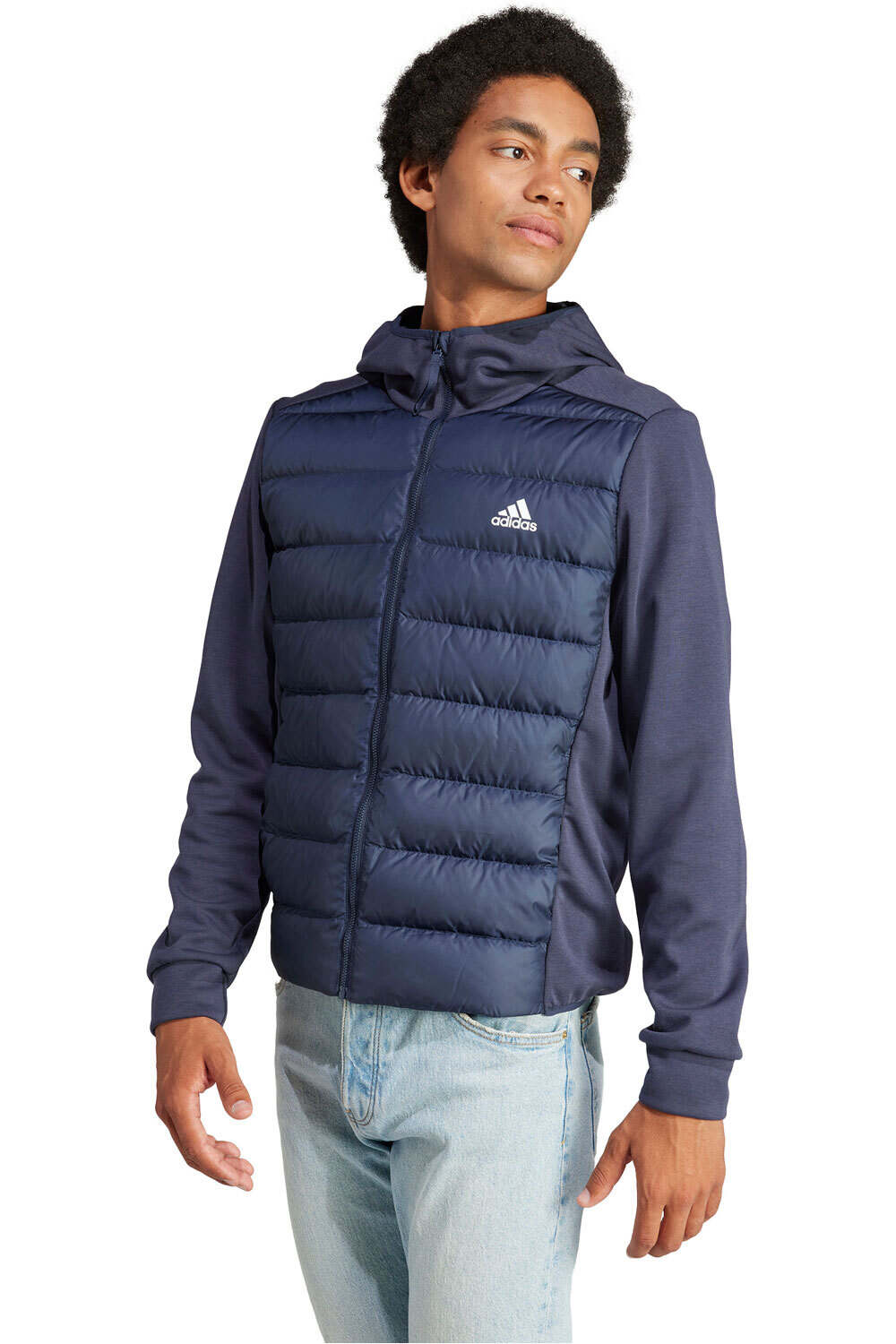 adidas chaquetas hombre ESS DWN HYB J vista frontal