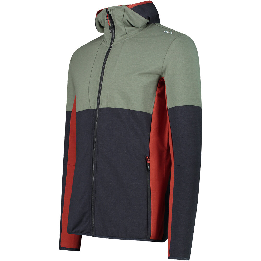 Cmp forro polar hombre MAN JACKET FIX HOOD vista detalle