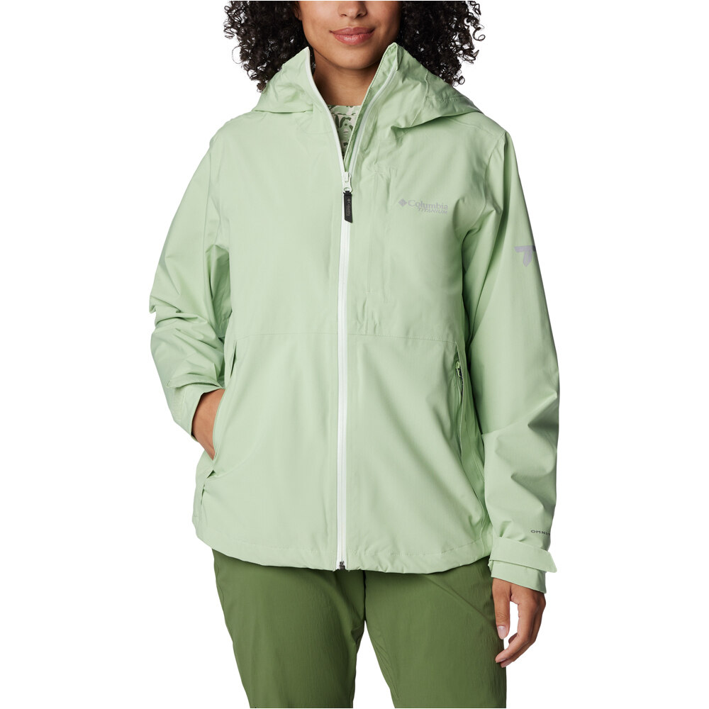 Columbia chaqueta impermeable mujer OmniTech� AmpliDry� II Shell vista frontal