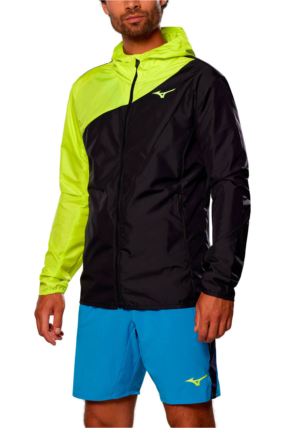 Mizuno sudadera tenis hombre Release Hooded Jacket vista frontal