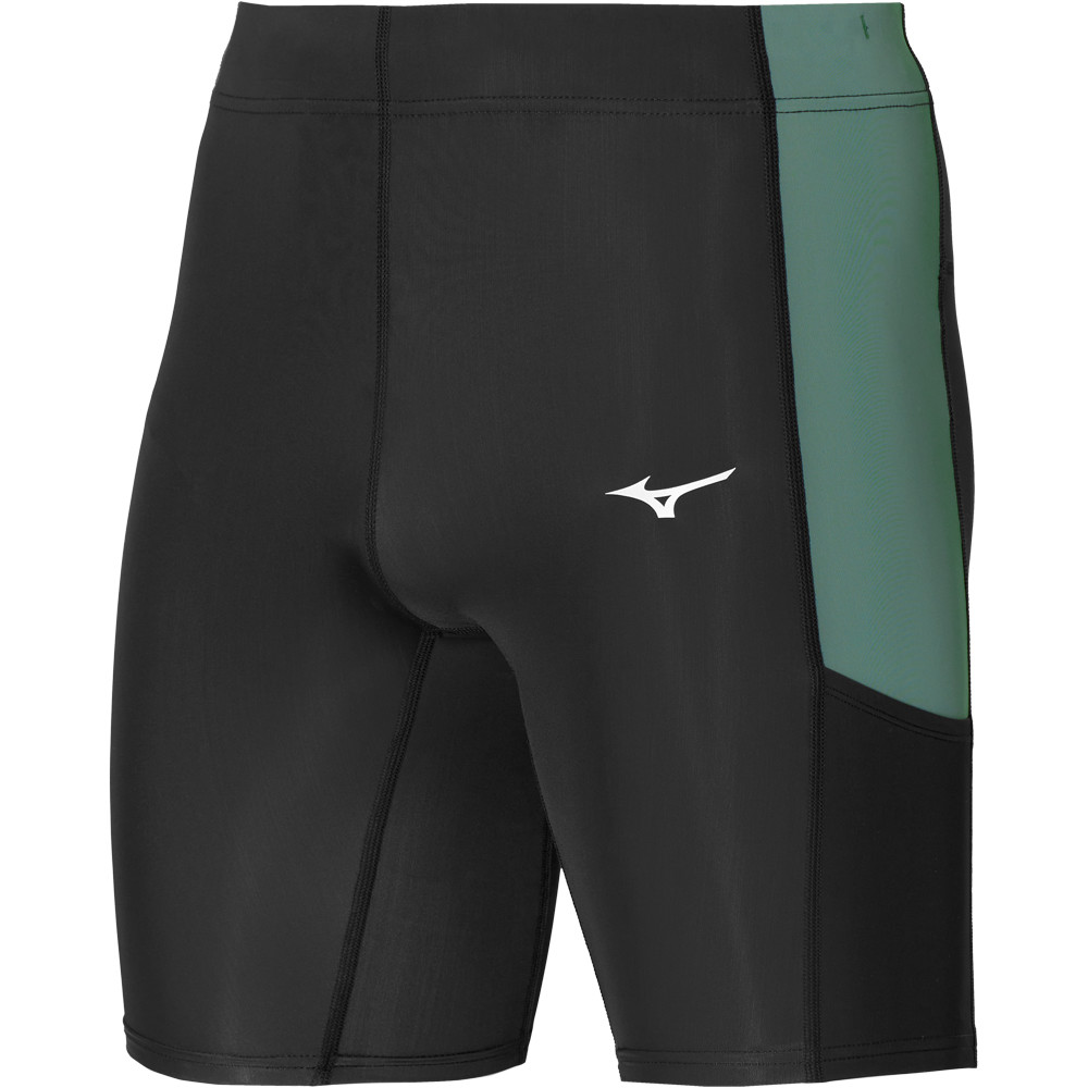 Mizuno mallas cortas fitness hombre Core Mid Tight vista frontal