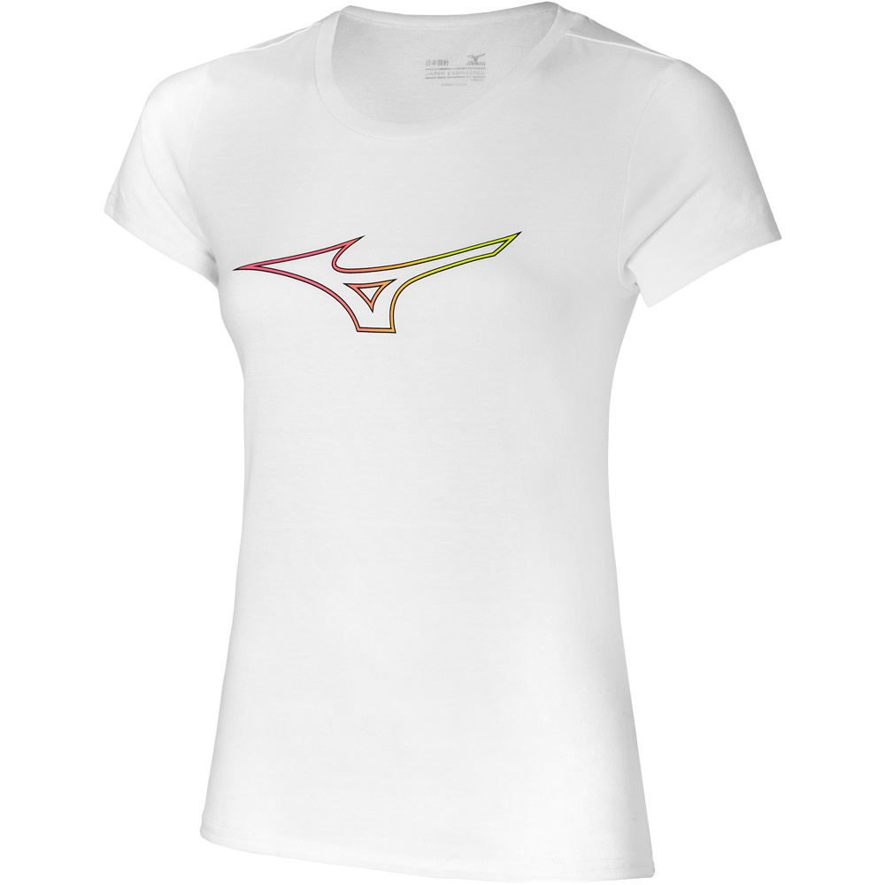 Mizuno camiseta entrenamiento manga corta mujer RB Logo Tee (w) vista frontal