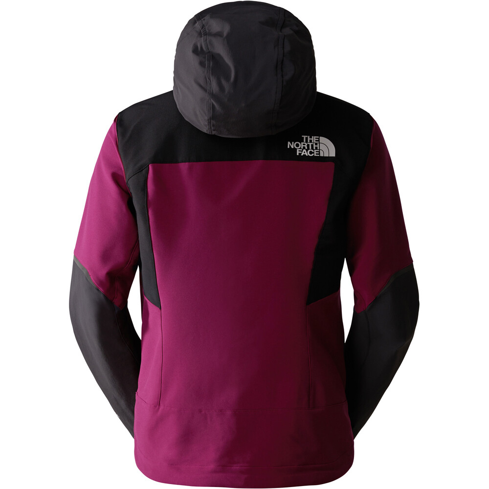 The North Face chaqueta softshell mujer W DAWN TURN HYBRID SOFTSHELL JACKET vista trasera