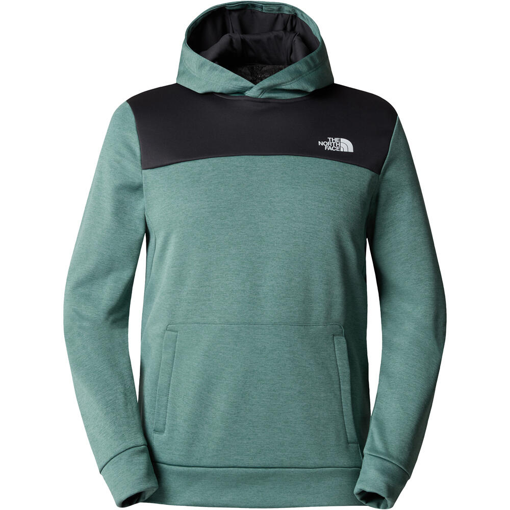 The North Face Sudaderas Montaña Hombre M REAXION FLEECE P/O HOODIE vista frontal