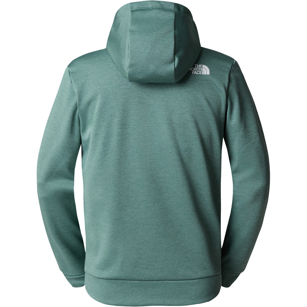 The North Face Sudaderas Montaña Hombre M REAXION FLEECE P/O HOODIE vista trasera