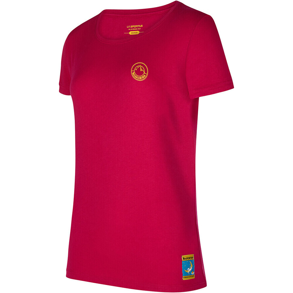 Climbing on the moon camiseta montaña manga corta mujer