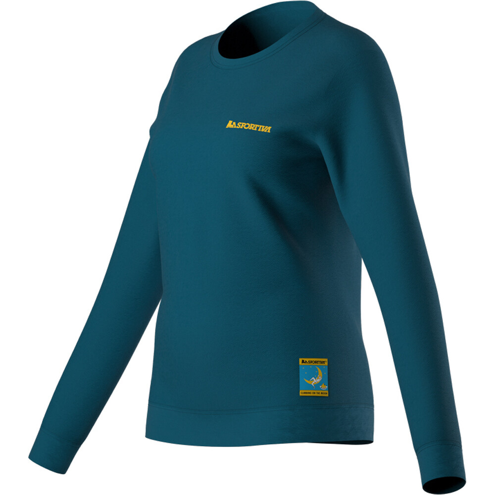 Climbing on the moon sweatshirt camiseta montaña manga larga mujer
