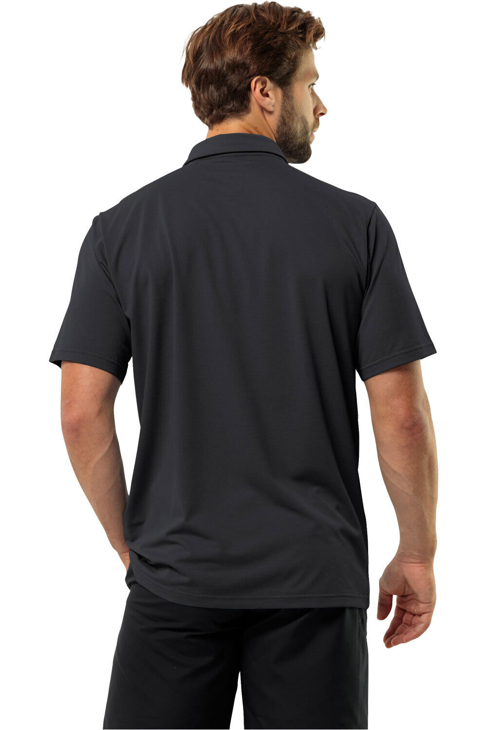 Jack Wolfskin camiseta montaña manga corta hombre DELGAMI POLO M vista trasera