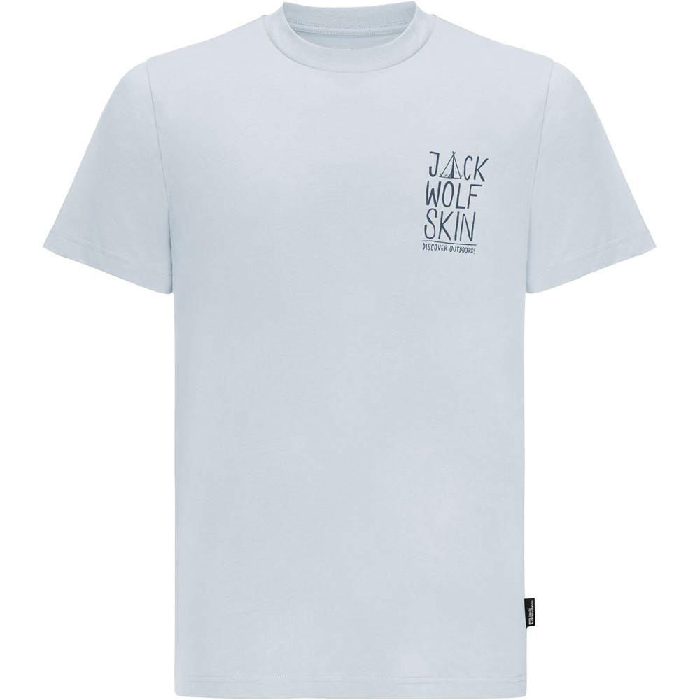Jack Wolfskin camiseta montaña manga corta hombre JACK TENT T M vista detalle