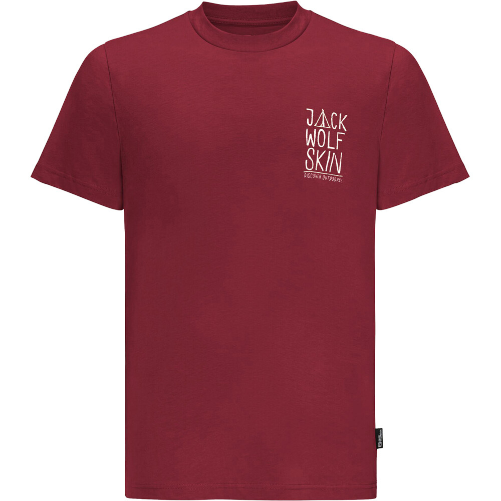 Jack Wolfskin camiseta montaña manga corta hombre JACK TENT T M vista detalle