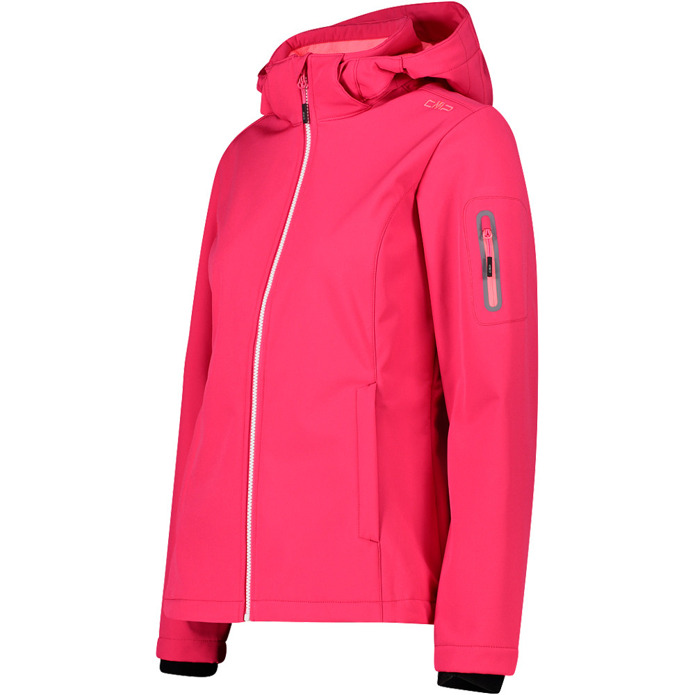 Cmp chaqueta softshell mujer WOMAN JACKET ZIP HOOD vista detalle