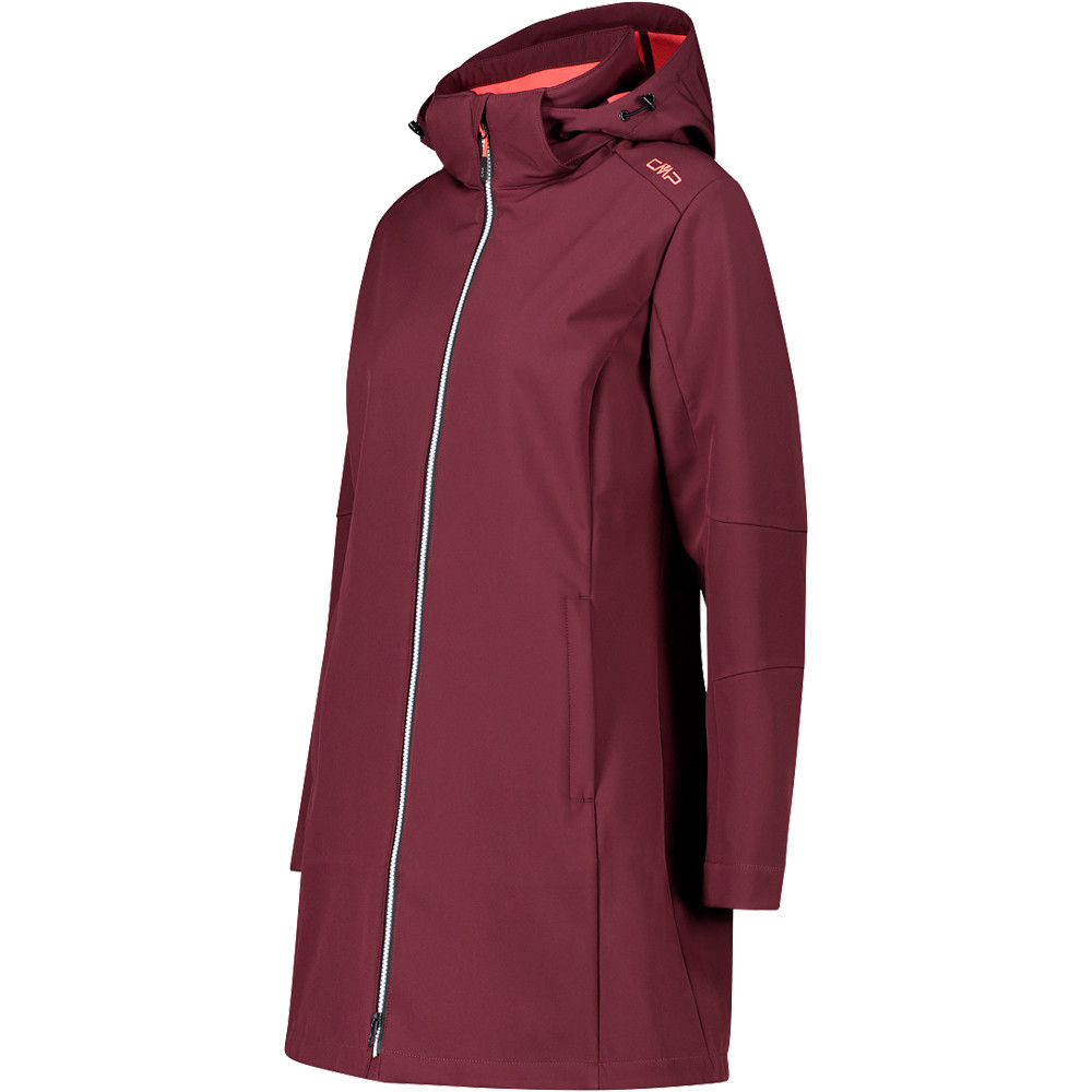 Cmp chaqueta softshell mujer WOMAN PARKA ZIP HOOD vista detalle