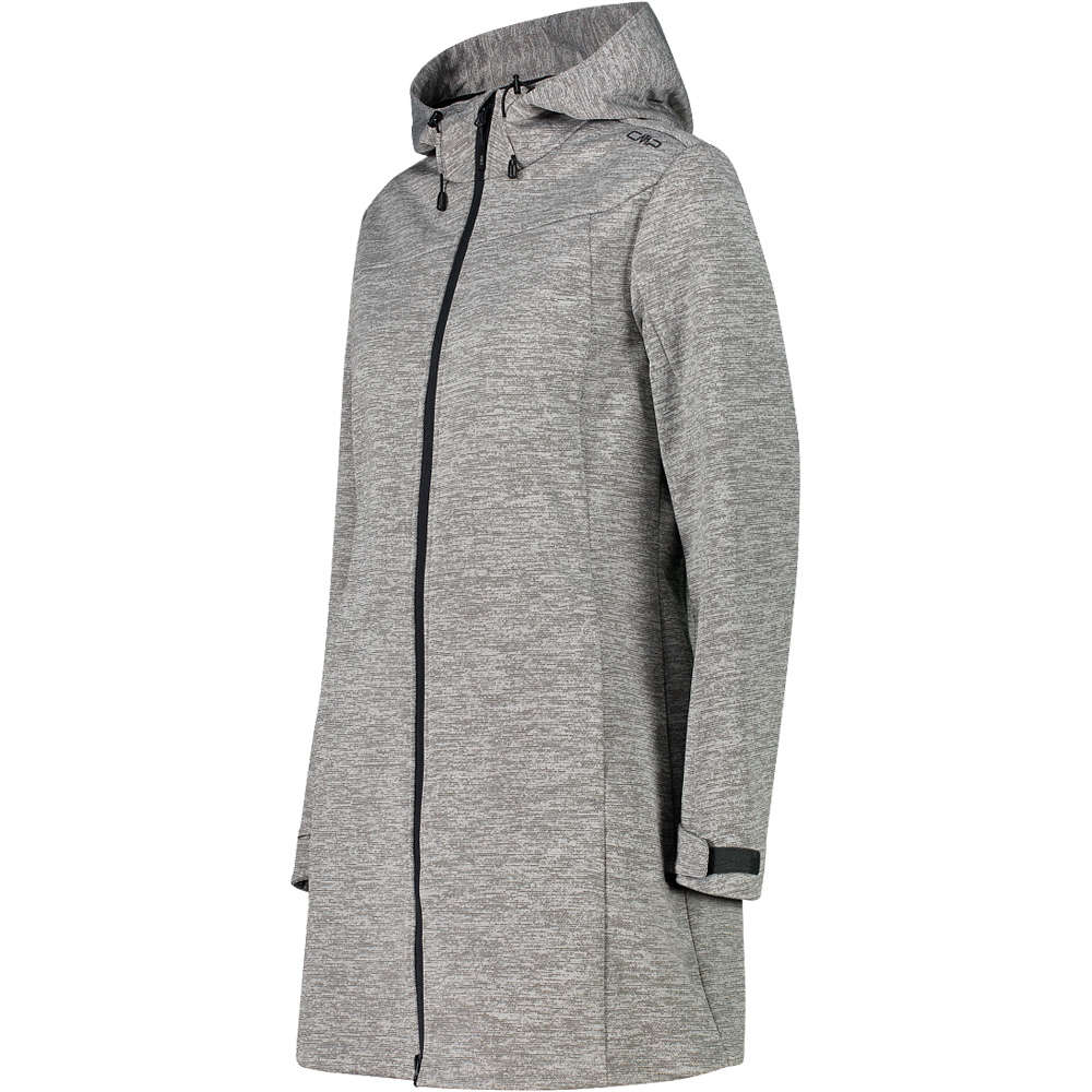 Cmp chaqueta softshell mujer WOMAN COAT FIX HOOD vista detalle