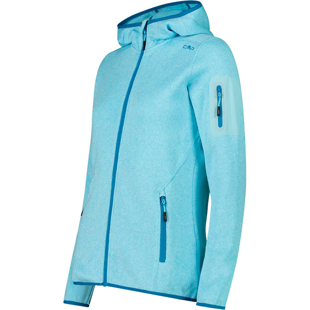 Cmp forro polar mujer WOMAN JACKET FIX HOOD vista detalle