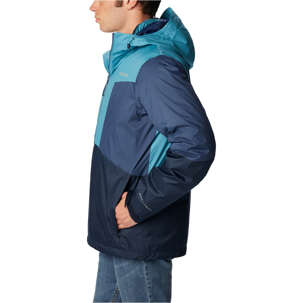 Columbia chaqueta impermeable insulada hombre Wallowa Park Interchange Jacket vista detalle
