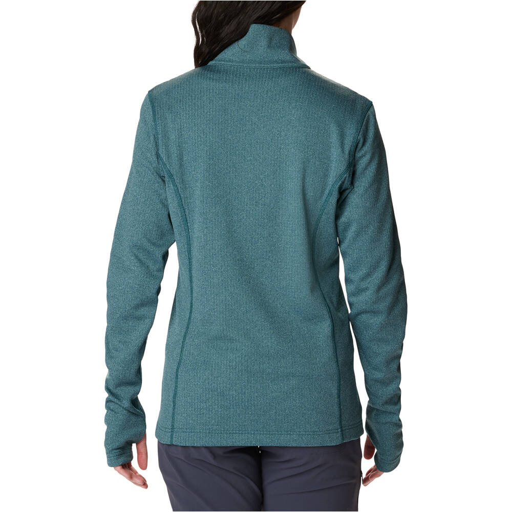 Columbia forro polar mujer W Park View Grid Fleece Full Zip vista trasera