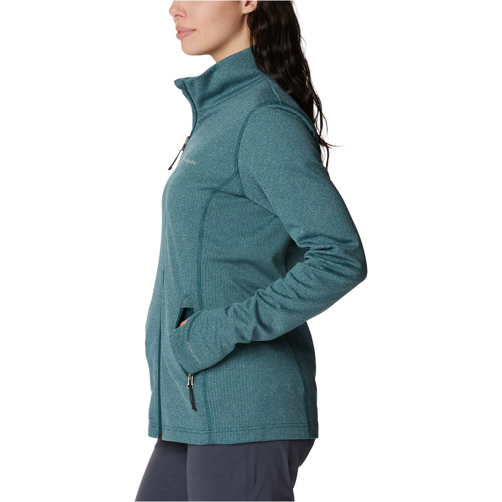 Columbia forro polar mujer W Park View Grid Fleece Full Zip vista detalle