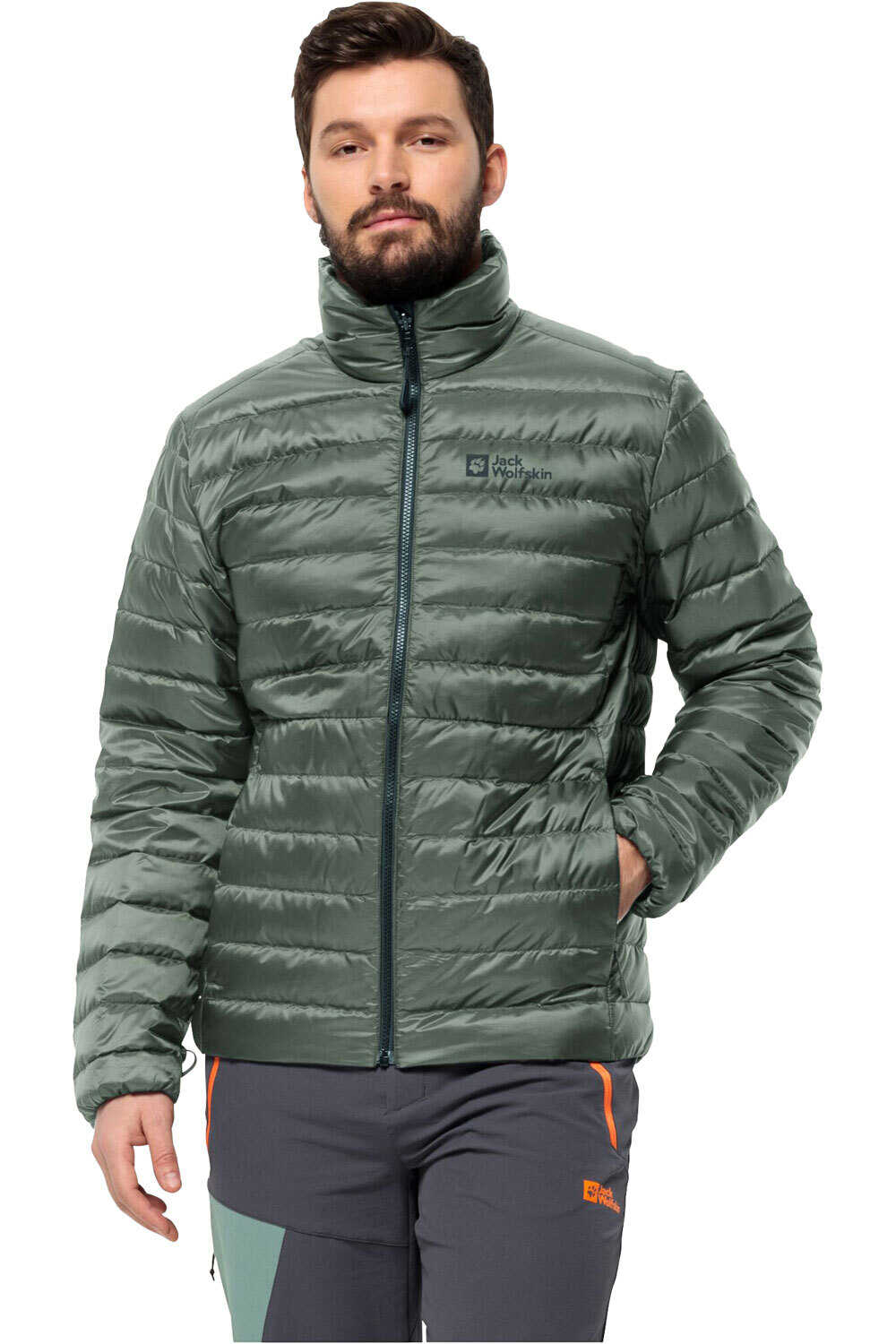 Pilvi down chaqueta outdoor hombre Verde (S)