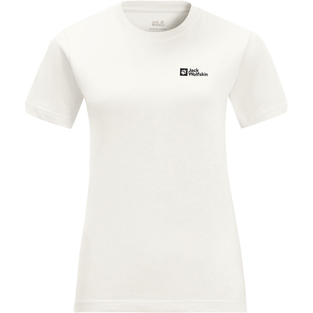 Jack Wolfskin Essential blanco camiseta montaña manga corta mujer | Forum  Sport