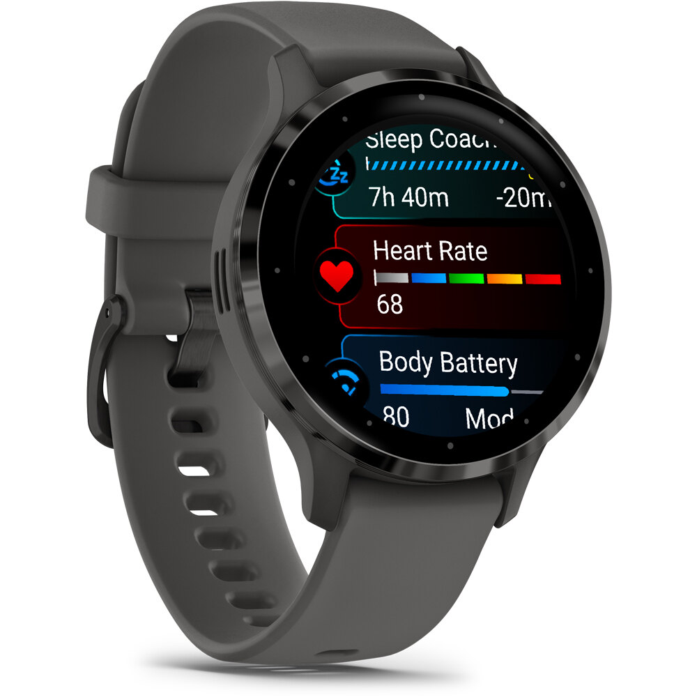 Garmin smartwatch Venu 3S GPS, Wi-Fi, Black Sesame + Slat 04