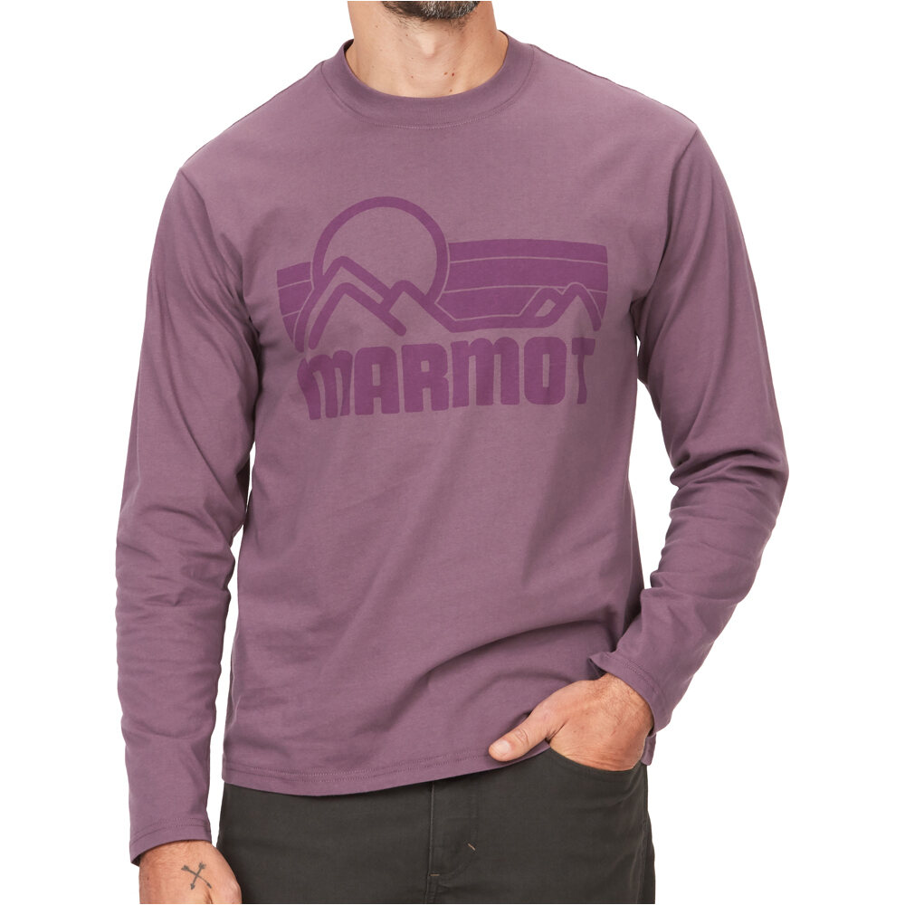 Marmot camiseta montaña manga larga hombre Coastal Tee LS vista frontal