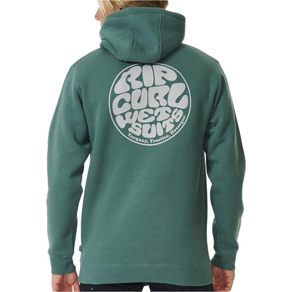 Rip Curl sudadera hombre WETSUIT ICON HOOD vista trasera