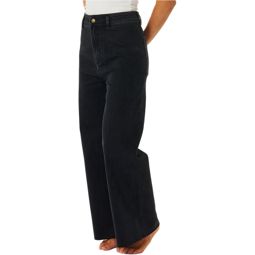 Holiday denim pantalón mujer Negro (27)