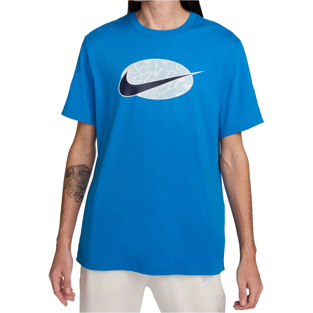 Sportswear camiseta manga corta hombre Azul (M)