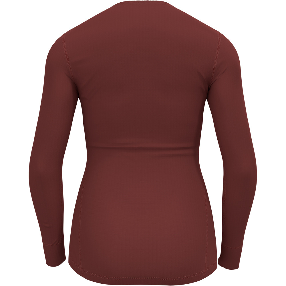 Odlo camiseta térmica manga larga mujer BL TOP crew neck l/s ACTIVE WARM ECO vista trasera