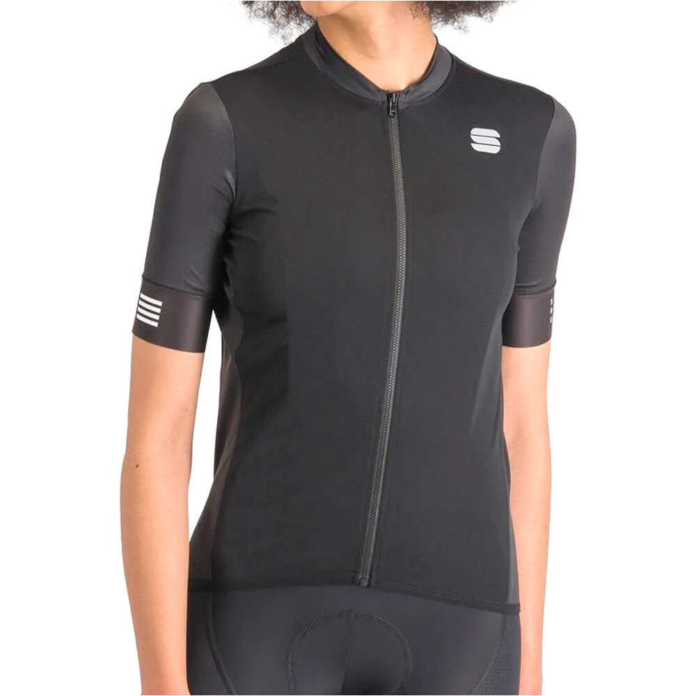 Srk maillot manga corta mujer Negro (M)