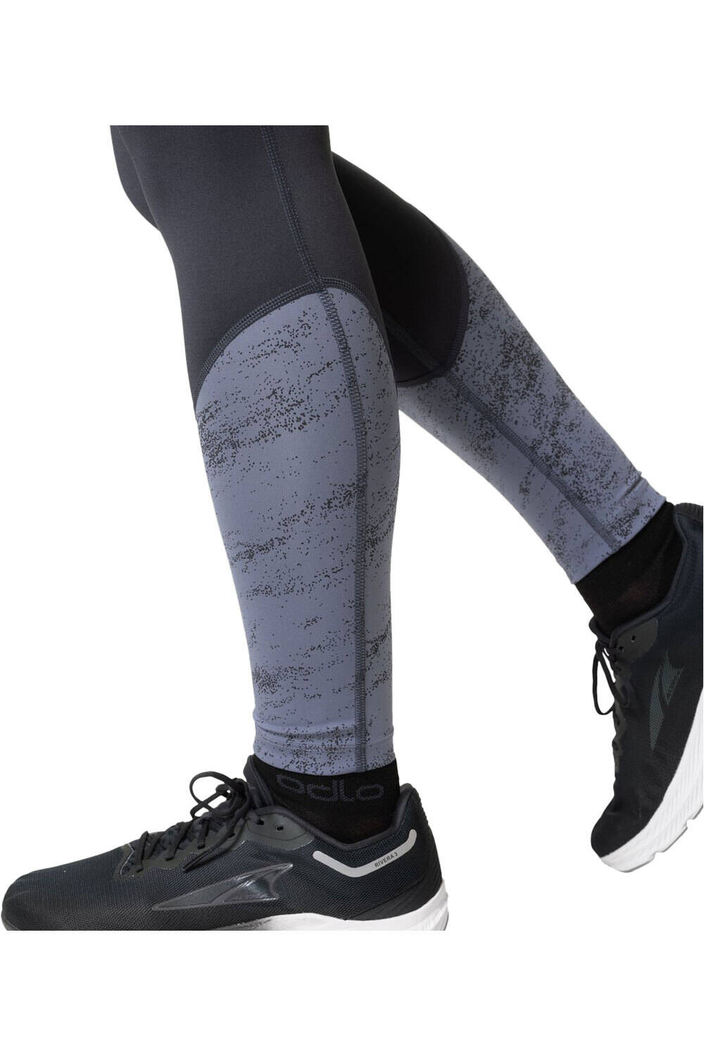 Odlo malla larga running mujer Tights ESSENTIAL PRINT 03