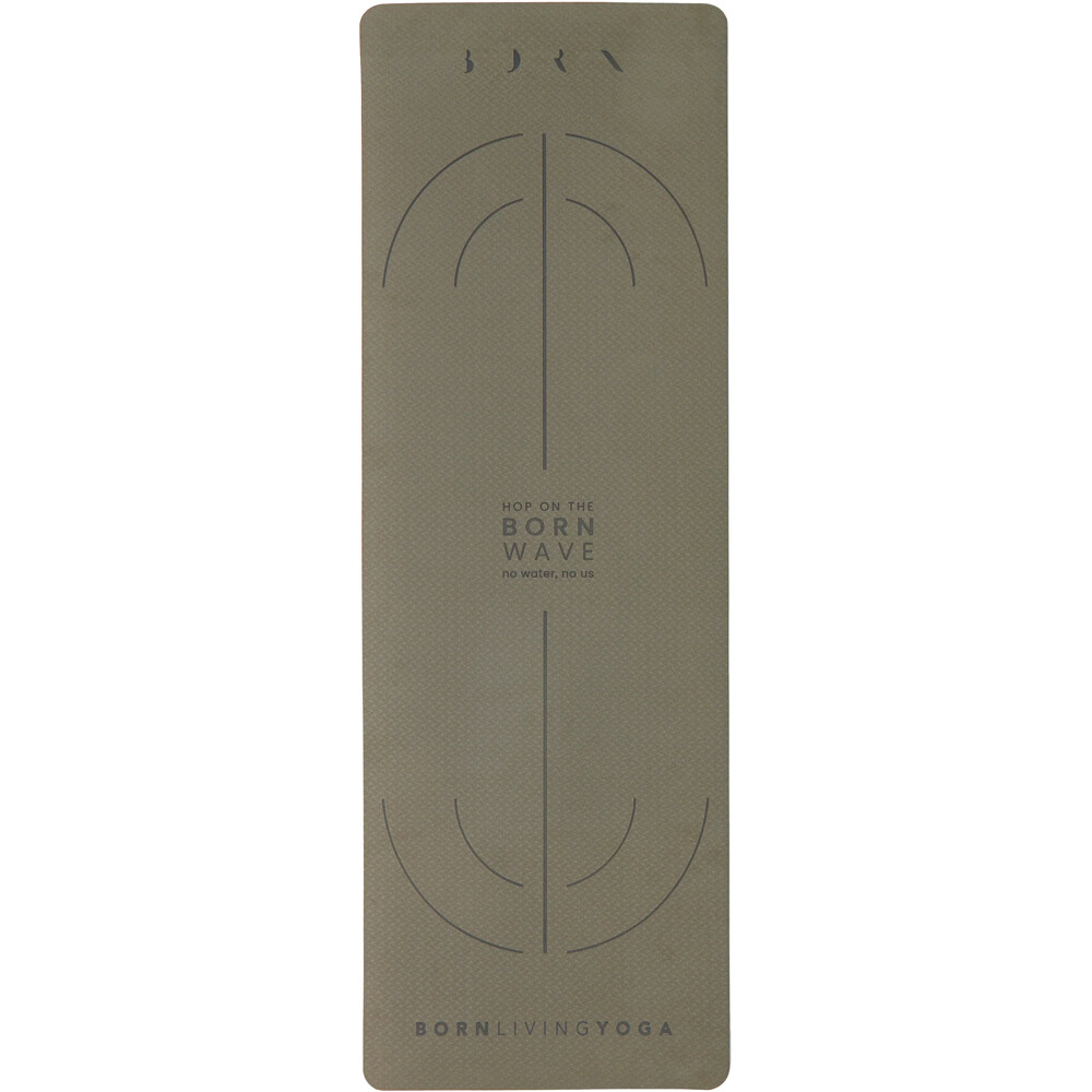 Born Living Yoga Esterilla Yoga MAT WAVE-6MM vista trasera